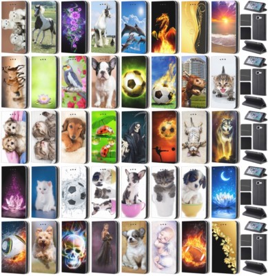Premium Hülle Flip Cover Handyhülle Etui Case Schutzhülle Smart112
