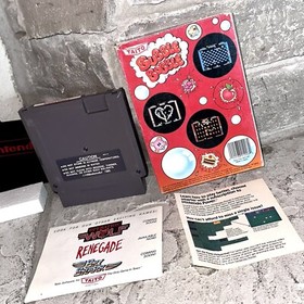 Tested NES Bubble Bobble 1 Complete in Box Manual CIB Black Circle Seal