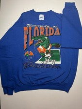 Vintage University of Florida Gators Sweatshirt Adult Large Blue RARE Condition