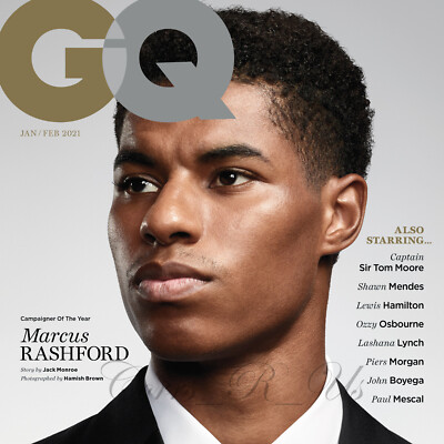 Marcus Rashford~GQ~JAN/FEB 2021~Captain Sir Tom Moore~OZZY OSBOURNE~Harry Styles