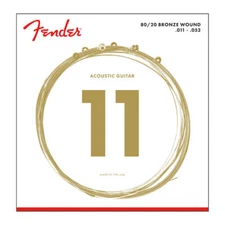 Fender 80/20 Bronze Acoustic Strings, .011-.052