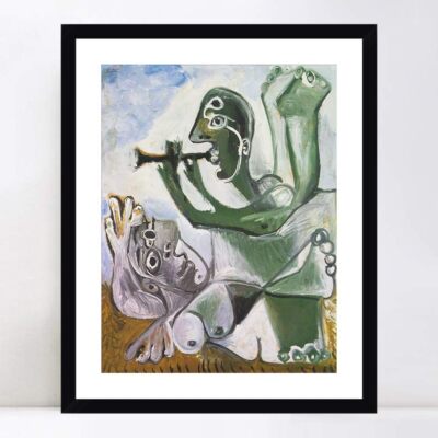 Framed Canvas Giclee Print 1967 L'aubade 2 by Pablo Picasso Wall Art 24''x32'' 