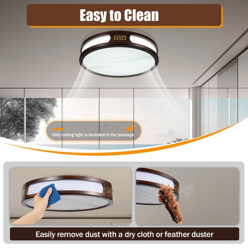 20.47" LED Deckenleuchte Wohnzimmer Flur Küchen Eingang Deckenleuchte Lampe DHL - Bild 11 von 24