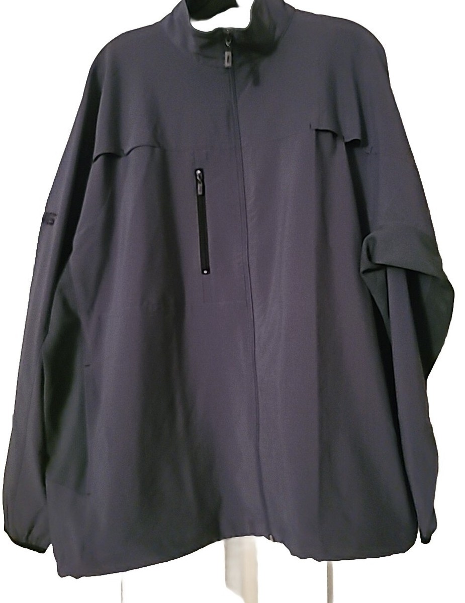 Ping Collection Men's Large Golf Windbreaker Jacket Full-Zip Color Gray
