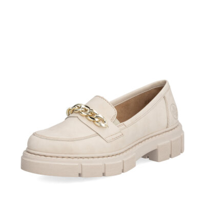 Rieker Women Slipper Half Shoes Ballerina Shoes Beige M3861