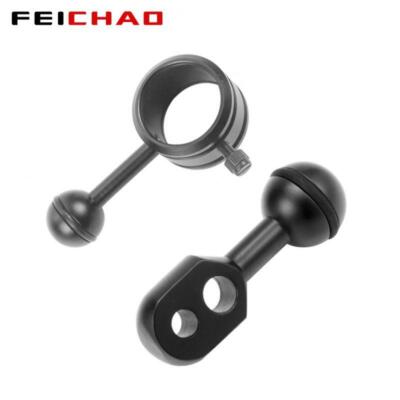 FEICHAO Diving 1'' Ball to Head Clip Arm / Flashlight Ballhead Clamp Fixed Clip