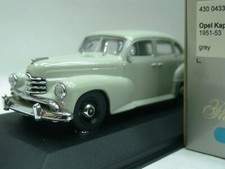 WOW EXTREMELY RARE Opel Kapitan Mk3 1951 Sedan 2.5L Grey 1:43 Minichamps-Rekord