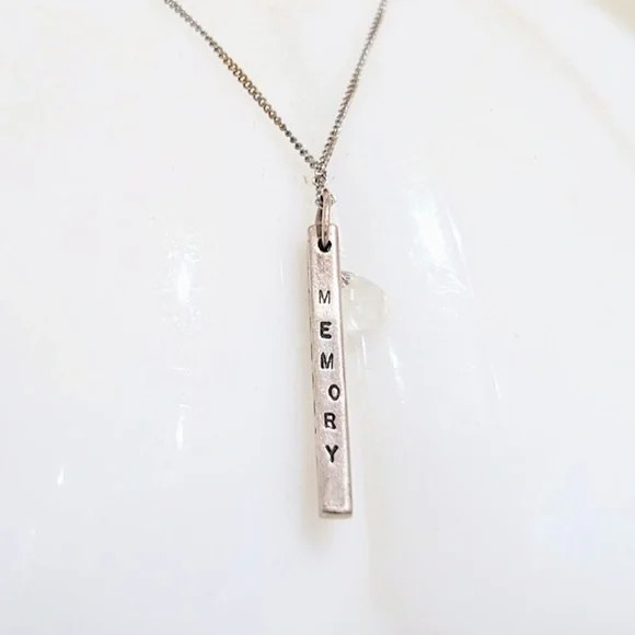 Sterling Silver & Quartz Rectangular Bar Inspirat… - image 7