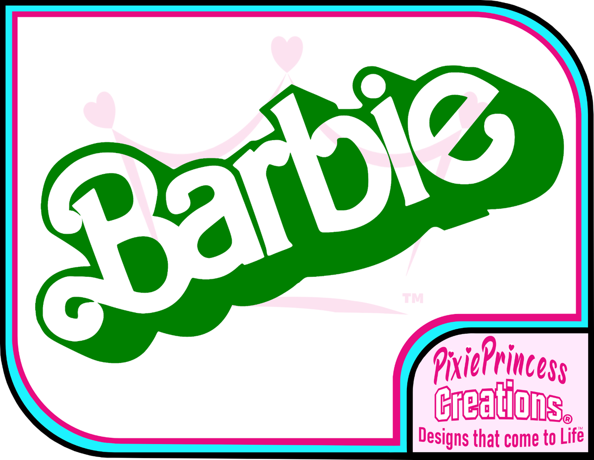 Barbie Logo Doll B Vinyl Sticker Car Bike Laptop Wall Art Poster