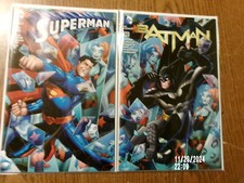 Batman 50 Superman 50 Amanda Conner Connecting Covers Harley Quinn