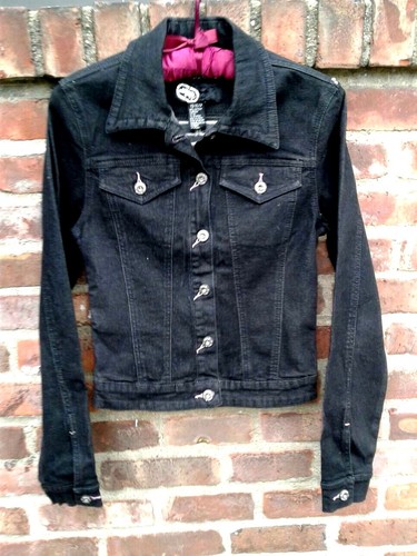 ECKO RED Black Stretch Denim Jacket w 