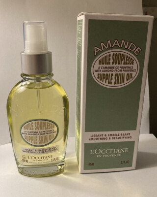 L'occitane Amande Almond Supple Skin Oil FULL SIZE 3.3 oz AUTHENTIC * FREE SHIP