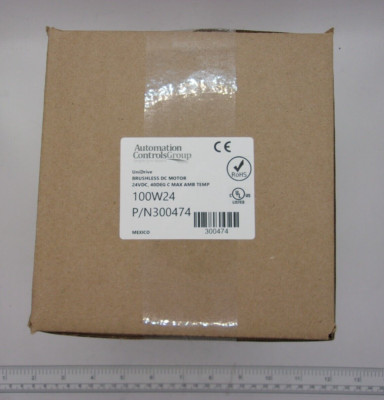 AUTOMATION CONTROLS 300474 BRUSHLESS DC MOTOR 24VDC, 40DEG C MAX AMB TEMP, 0396B