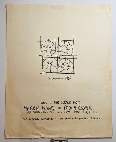 1972 Paula Cooper Gallery NYC Poster MABOU MINES Philip Glass Lee Breuer Soho !! - Picture 6 of 18
