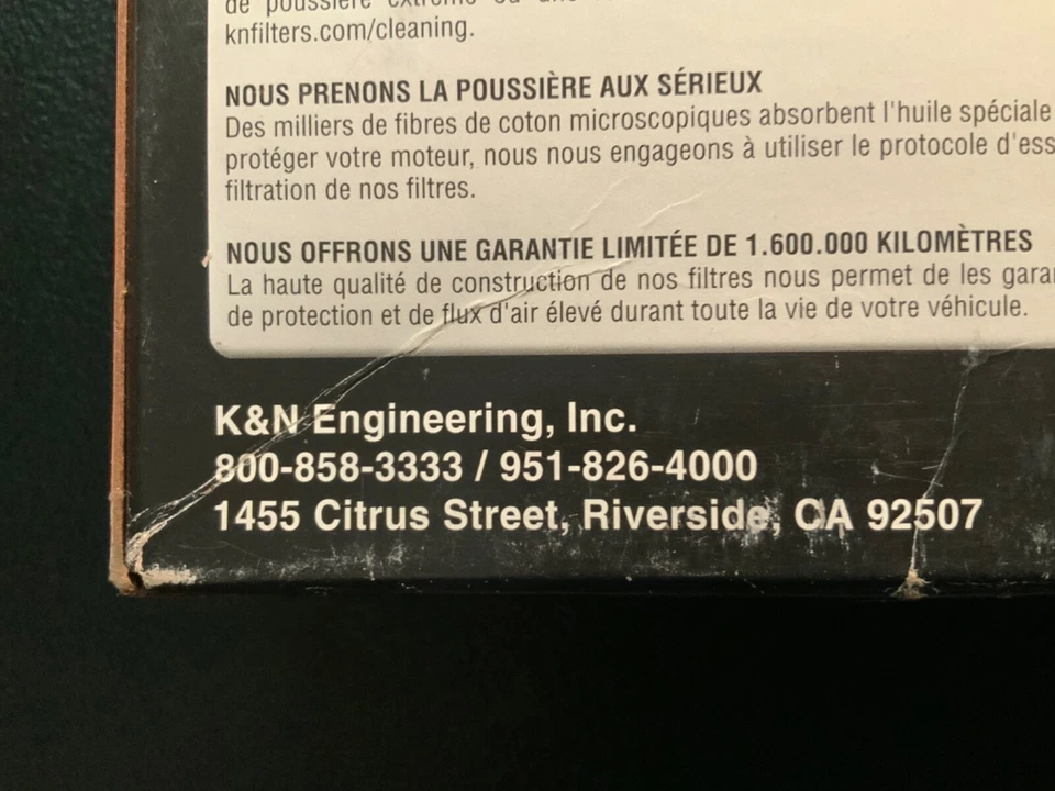 Filtro de aire de alto flujo K&N 33-2206 2000-2008 Chrystler/Dodge Caravan Town & Country Foto 3 de 3