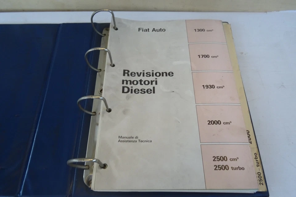 manuale officina Fiat revisione motori diesel motore Croma 2.5 D TD e 1930 D - Immagine 4 di 4