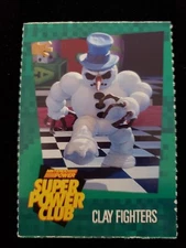 Nintendo Power Super Power Club Magazine Card  #74 Clay Fighters 