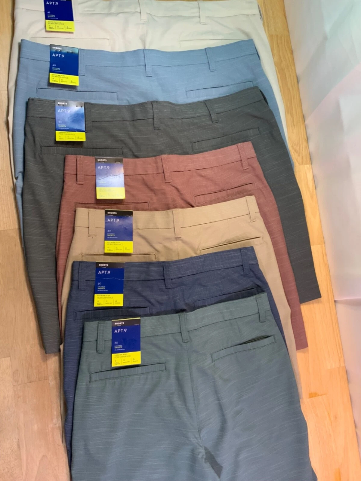 New Men's Apt.9 Premier Flex Performance Shorts-Nice Looking!!-You Pick*