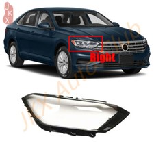 Cubierta de lente transparente para faros laterales derechos para VW Jetta Sagitar 2019-23 + pegamento de sellado x