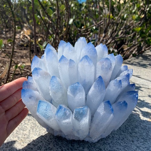 8.8LB Natural Blue crystal Quartz Cluster Crystal Mineral Healing Rock Stone - Picture 5 of 8
