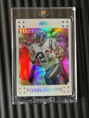 2007 LaDainian Tomlinson Topps Chrome Touch Down White Refractor /199 #LT-29 