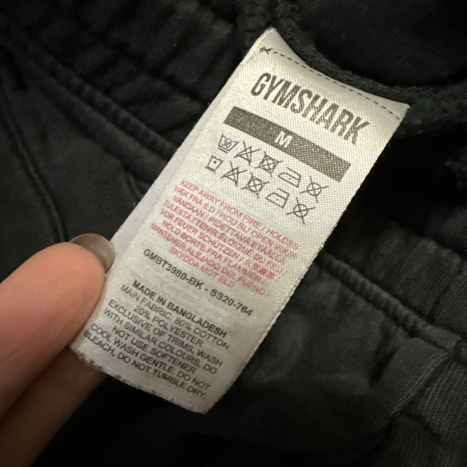 Gymshark Men’s Black Crest Joggers Size Medium eBay