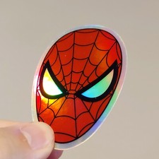 Spider-Man Holographic Reflective Sticker Decal  Marvel Comics Spiderverse    