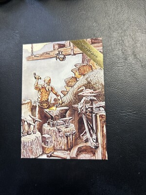 #ad B53d Dinotopia 1995 Collect A Card #19 Tok Timbu Chief Craftsman At Foundry $1.99