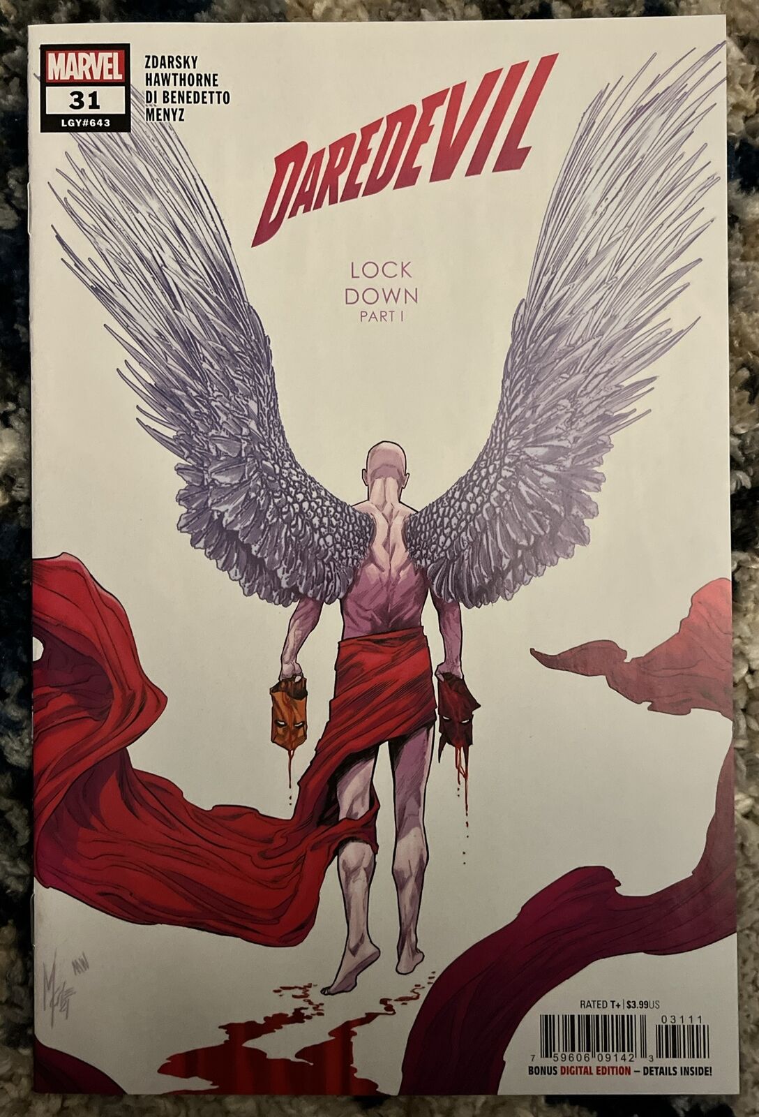 Daredevil #31 (2021 Marvel Comics) 1st Bullseye Angel Hallucination, Lockdown NM
