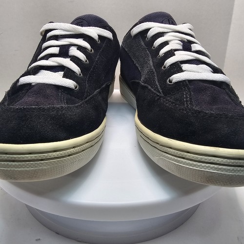 Vintage Vans Sneakers Men's Size 9 K-19 Rail 9706-H 2 Tone Black Blue Suede - Picture 5 of 10
