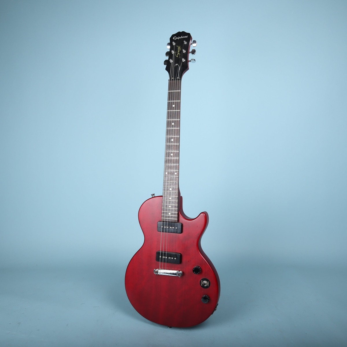 2015 Epiphone Les Paul Special I P90 Worn Cherry | eBay