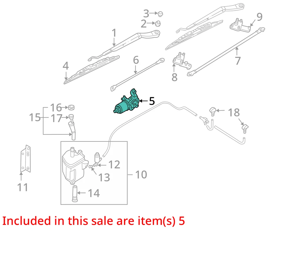 Infiniti I35 2003 motor limpiaparabrisas delantero fabricante de equipos originales 64 k millas - LKQ436900044 Foto 4 de 4
