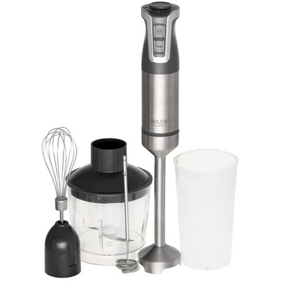 Adler Stabmixer AD 4627 Grau   1800 W, 20 Geschwindigkeiten, Turbo, 4 Edelstahlk
