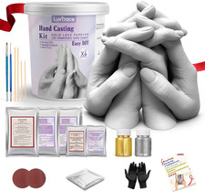 Hand Casting Kit, Couples with Practice Kit, Hand Mold Kit for Adults  Kids, Ro