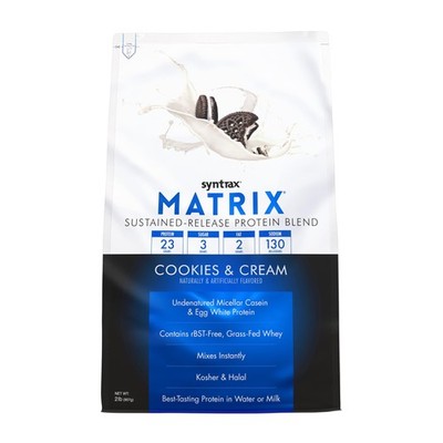 Nutrition Matrix - Sustained-Release Protein Blend, Cookies & Cream 2 lbs. Re...