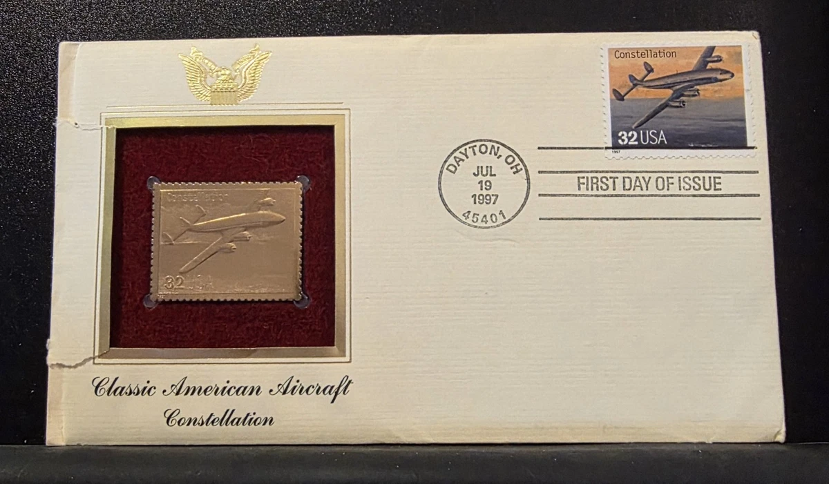 22k Gold Replica Stamps In Us First Day Covers (1991-2000) for  display picture 1