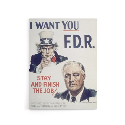 Leinwandbild  Uncle Sam I Want You  von FDR Roosevelt
