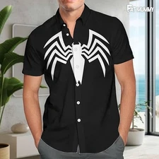 Disney Marvel Venom Black Hawaiian Shirt