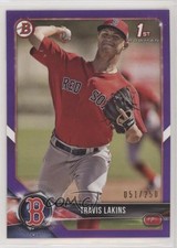 2018 Bowman Prospects Purple 51/250 Travis Lakins #BP139 y0i