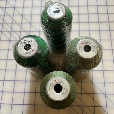 Arc Embroidery Thread Poly Greens 992 963