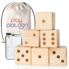 Giant Wooden Lawn Dice - Yard Dice Game