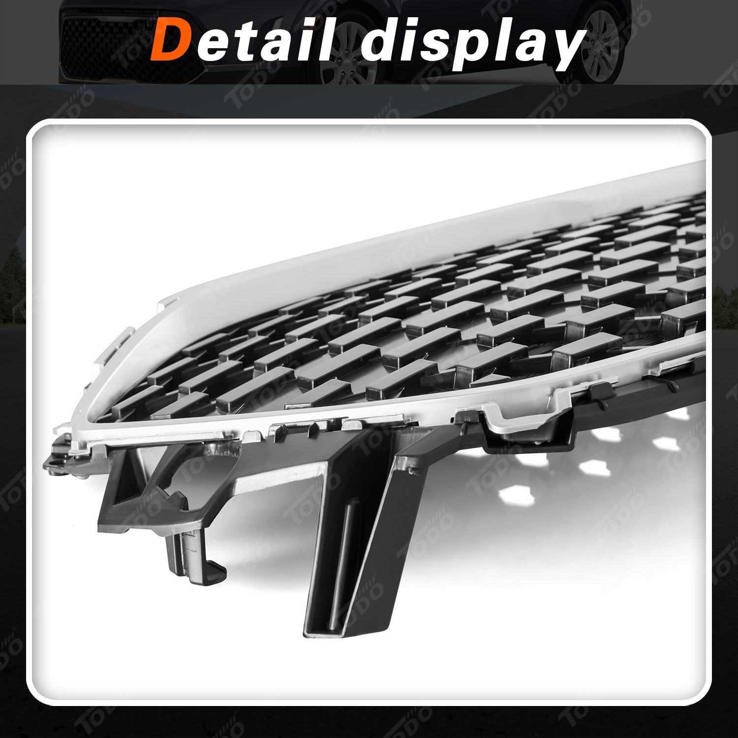 Fits Kia Soul LX S EX Hatchback 2023-2025 Front Bumper Lower Grille 86530K0AA0