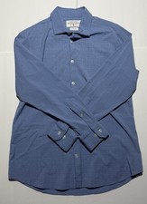 Mizzen Main Leeward Shirt Mens XL Trim Fit Long Sleeve Button Up Blue Plaid