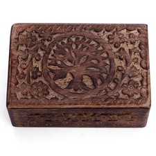 Great Birthday Gift Ideas Handmade Decorative Tree Of Life Wooden Jewelry Box...