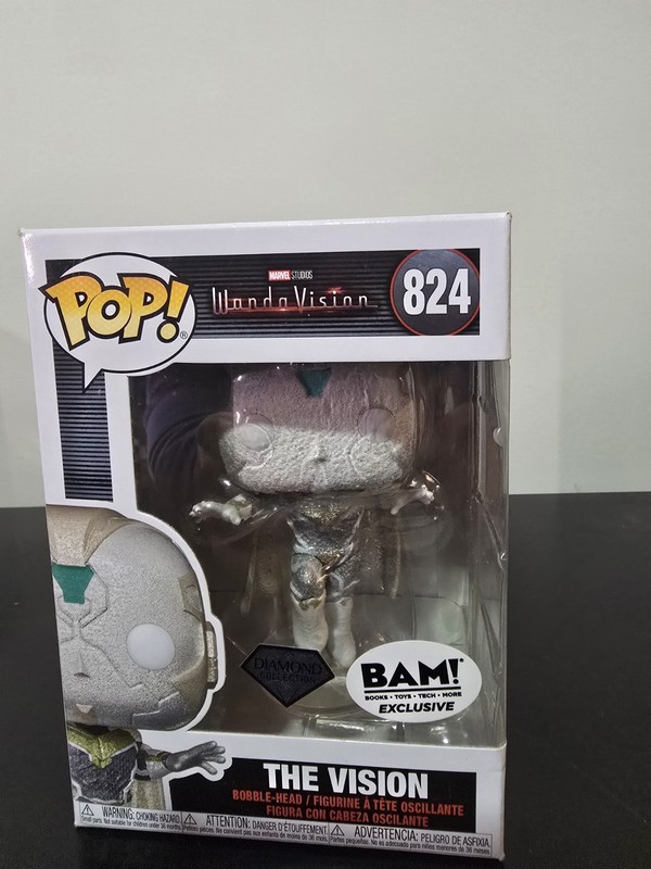Funko Pop! Marvel WandaVision The Vision Bobble-Head #824 Diamond BAM! Excl