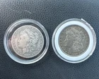 Lot of 2 MORGAN  Silver Dollars 1889-O and P