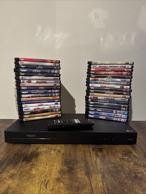 Lot Of 40 4K Marvel Movies With LG UBK90 4K UHD Blu-ray Disc Player