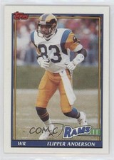 1991 Topps Willie Flipper Anderson #525 te2