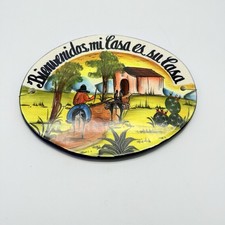 Casa in ceramica messicana Talavera casa dolce "Bienvenidos Mi Casa Es Su Casa".