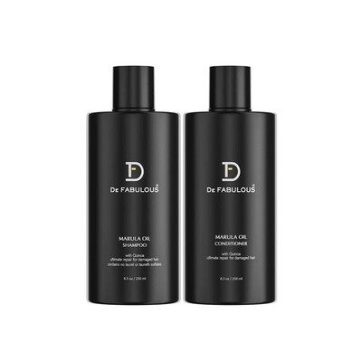 De Fabulous Marula Oil Shampoo & Conditioner - 250ml Combo